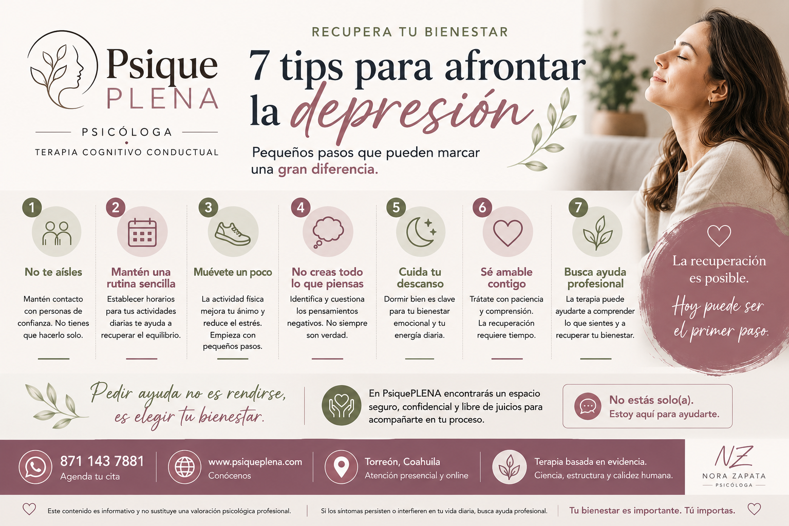 7 consejos para afrontar la depresión: pequeños pasos que pueden marcar una gran diferencia
