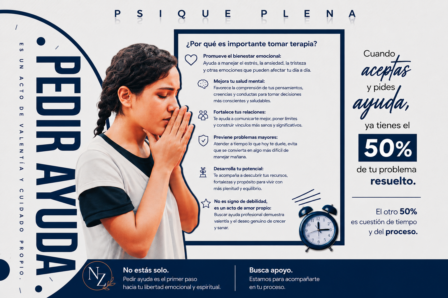 La verdadera valentía comienza cuando aceptas que necesitas ayuda